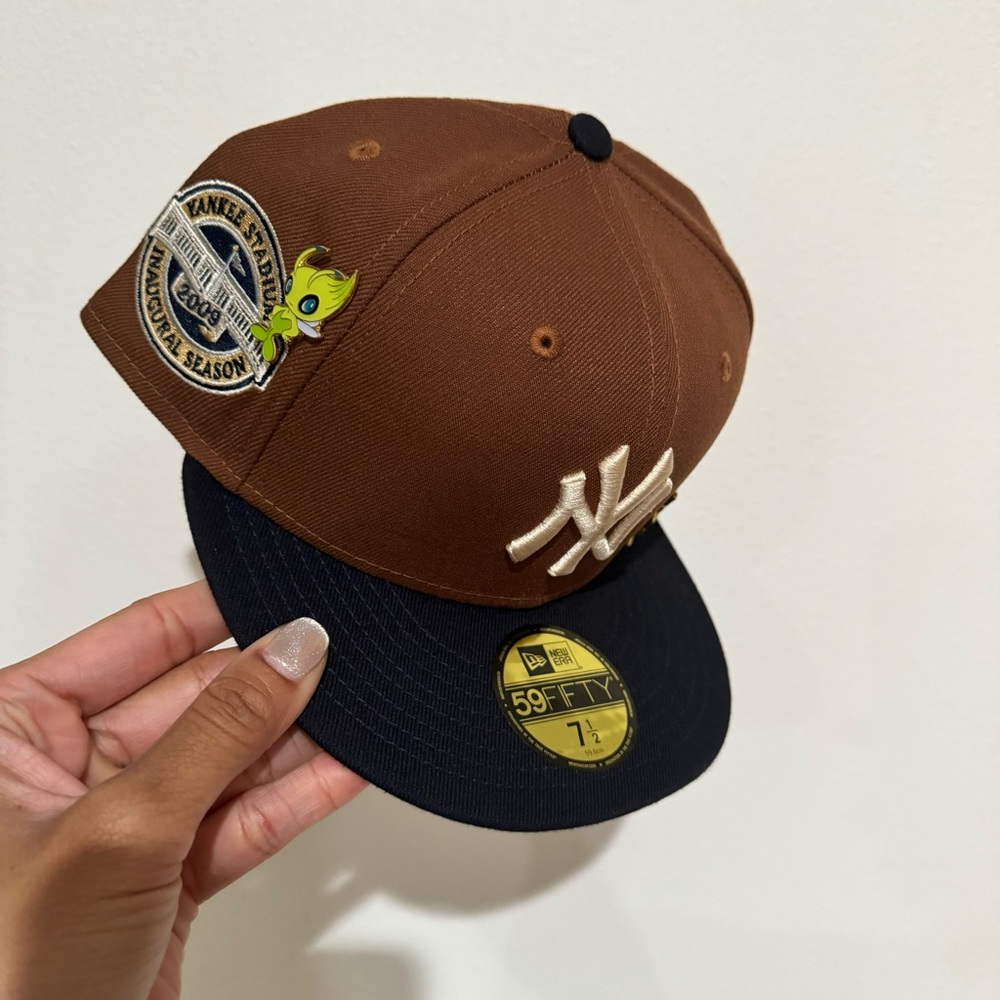 New Era NY Yankees fitted Brown Hat 7 1/2